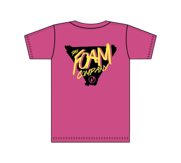Foam Co: Delta T-shirt Pink w/Black & Yellow Ink