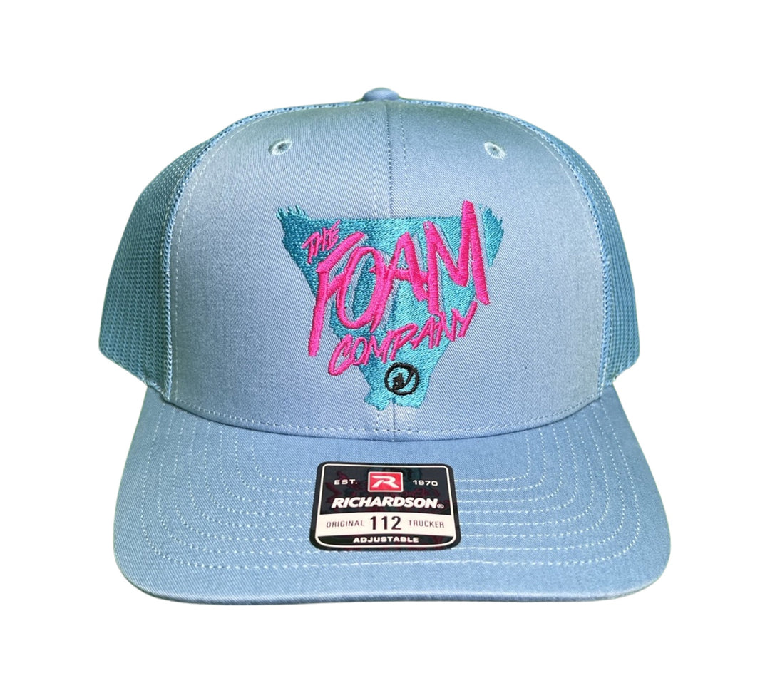 Foam Co - Delta Logo : Snapback, Periwinkle with Mesh Hat