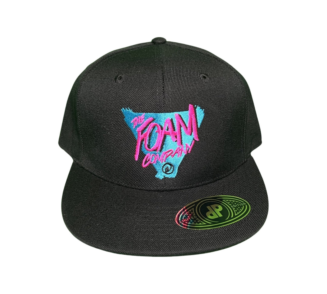 Foam Co - Delta Logo : Snapback, Solid Black Hat