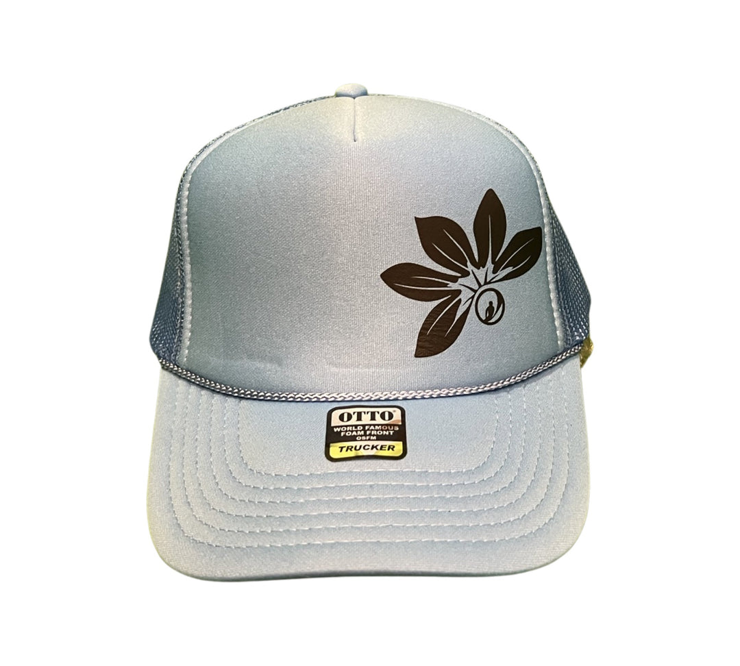 Foam Co Naupaka Trucker Hat Periwinkle/Black